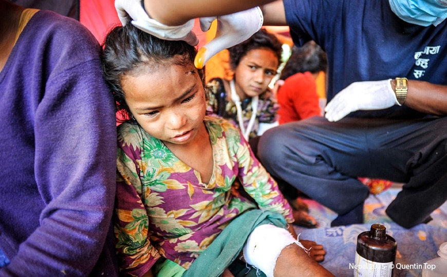 Népal 2015- © Quentin Top Campagne de communication pour médecins du monde